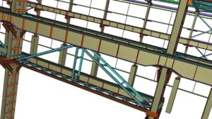 Column Cap Detailing - Steel Detailing Services - Steel Detailing Company Connection Design & Member Design Services