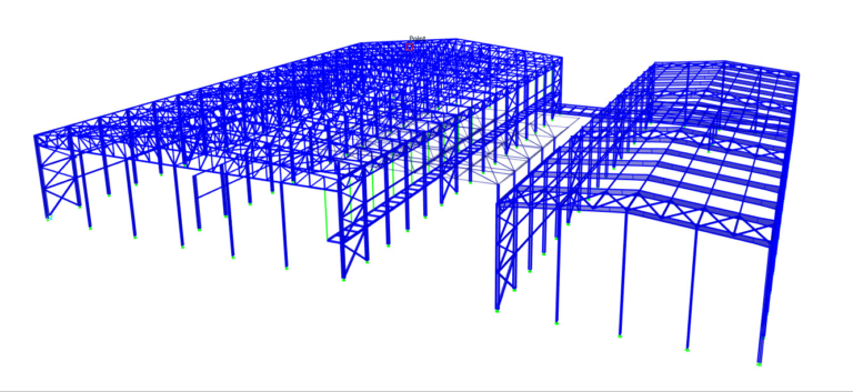 Modular building design and structural engineering drawing