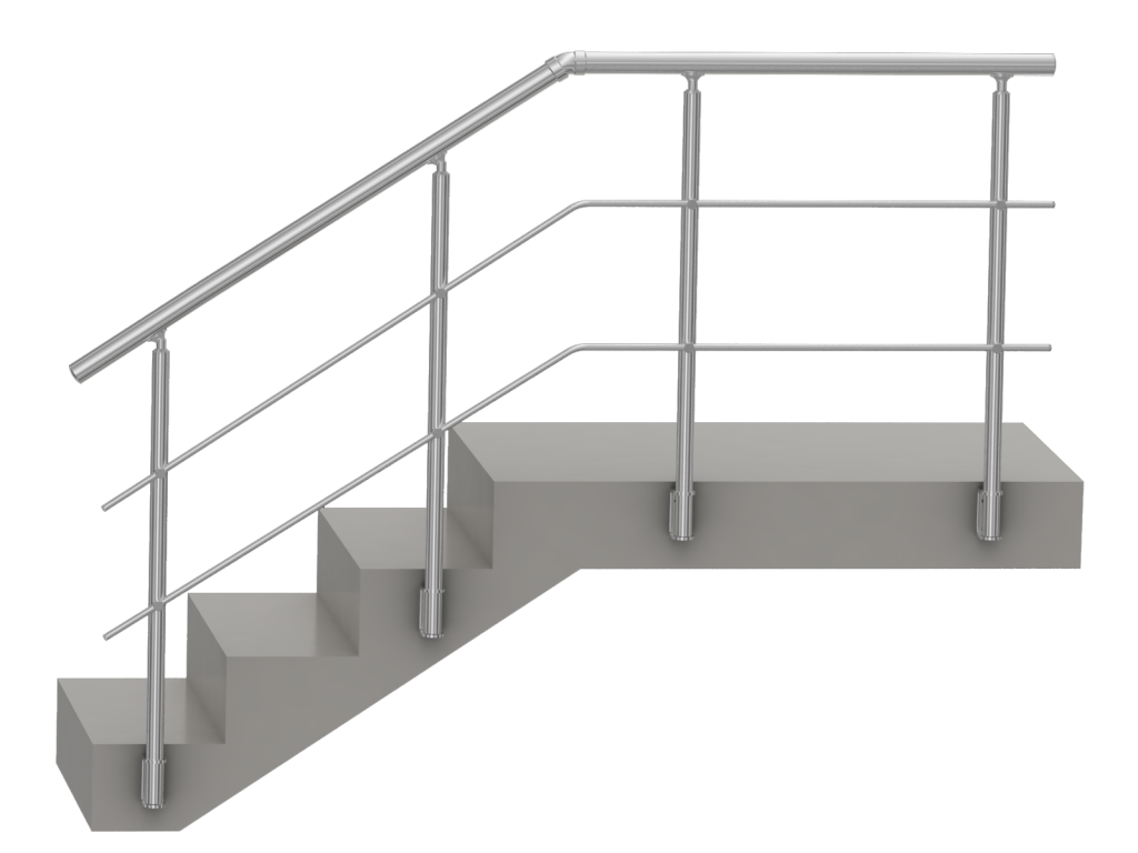 Steel Stair Handrail Detailing Drawings Services - 7Solution